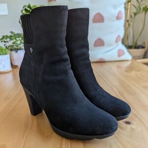 Black Suede Blondo Loann Heeled Ankle Boot - Waterproof - Excellent condition